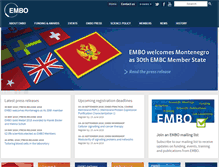 Tablet Screenshot of embo.org